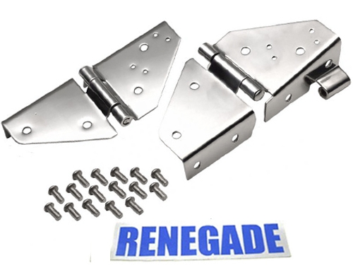 Jeep Wrangler YJ Windshield Hinges Stainless Steel year 87-95
