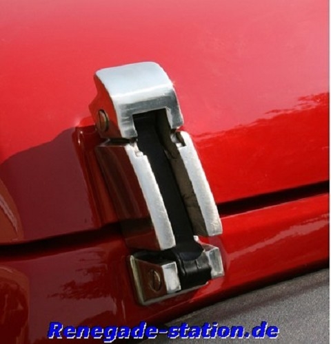Jeep Wrangler JK Set hood hook hood holder hood bonnet stainless steel 07-18