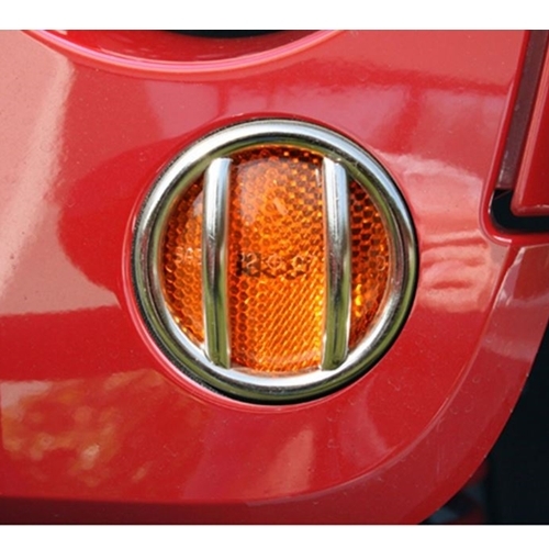 Jeep Wrangler JK 2er Set Blinkerschutzgitter vorne Edelstahl 07-18