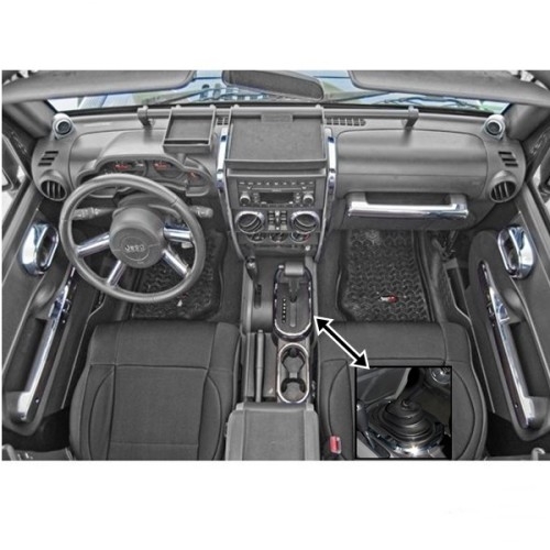 Jeep Wrangler JK 2türer Satz Decor Blenden Innendecorblenden Chrom Schaltgetriebe 07-10