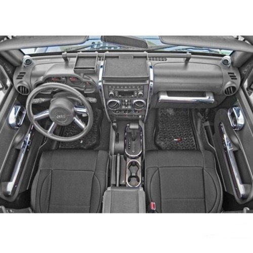 Jeep Wrangler JK 4-door set of decor trims interior trim trims chrome automatic transmission 07-10