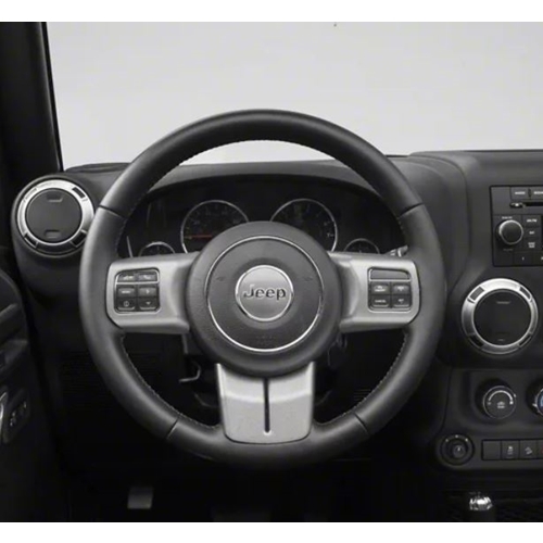 Jeep Wrangler JK 3er Set Blenden Speichenblenden Lenkrad Anthrazit 11-18