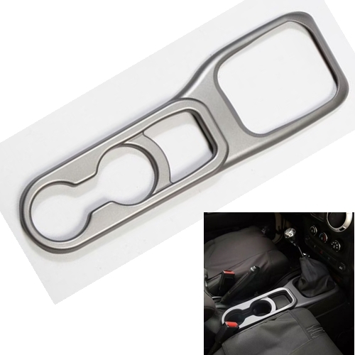 Jeep Wrangler JK Blende Schaltkulisse Getränkehalter Mittelkonsole vorne Grau Schaltgetriebe 11-18