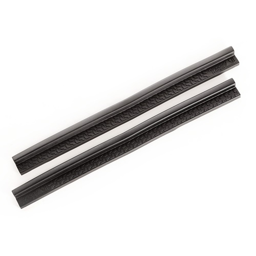 Jeep Wrangler TJ door sill edge protection door sill strips 2-piece plastic black 96-06