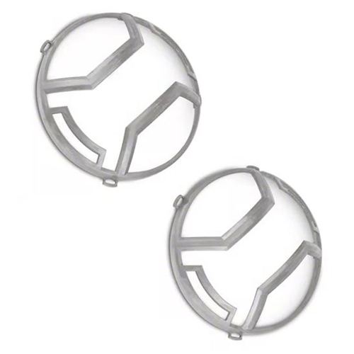Jeep Wrangler JK 2-pcs. Raw Elite Headlight Euro Guard Kit 07-18