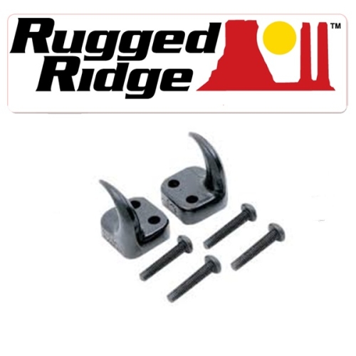 Jeep Wrangler TJ Front Tow Hooks black 9606