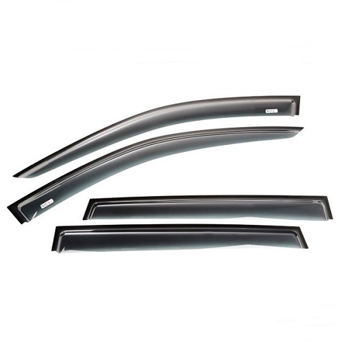 Jeep Cherokee KL set of 4 wind deflectors, matt black window visors 14-19