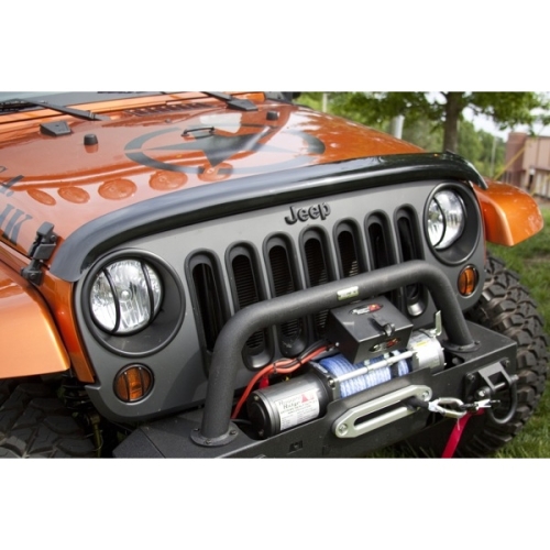 Jeep Wrangler JK Bug Deflector in smoked acrylic Look 0718