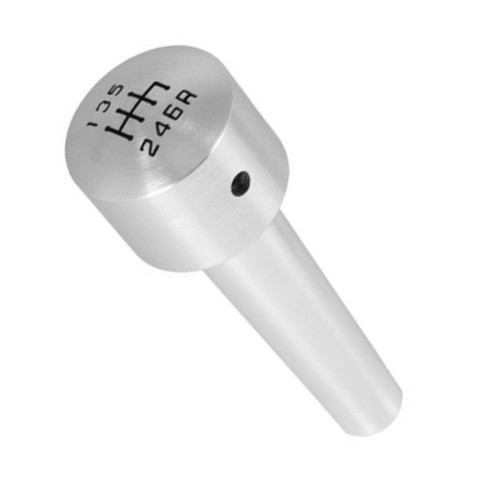 Jeep Wrangler JK 6 speed gear knob brushed aluminum 07-10