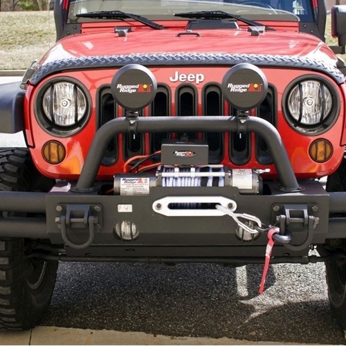 ein Off-Road Halter Schelle für Zusatzscheinwerfer am Frontbügel Ø 50mm bis 63,5mm
