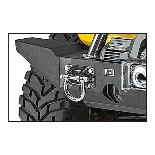 Jeep Wrangler TJ XHD Modul Schäkel Set Stoßfänger vorne & hinten Edelstahl Rugged Ridge 96-06