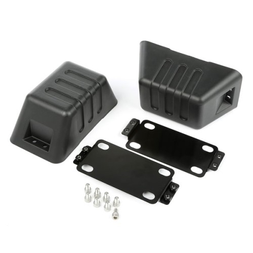 Jeep Wrangler JK XHD Module Set Shackle Covers Front Bumper Rugged Ridge 07-18