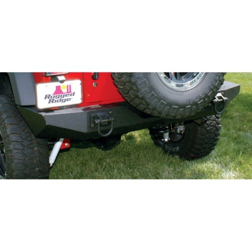 Jeep Wrangler JK XHD module rear bumper black structured 07-18