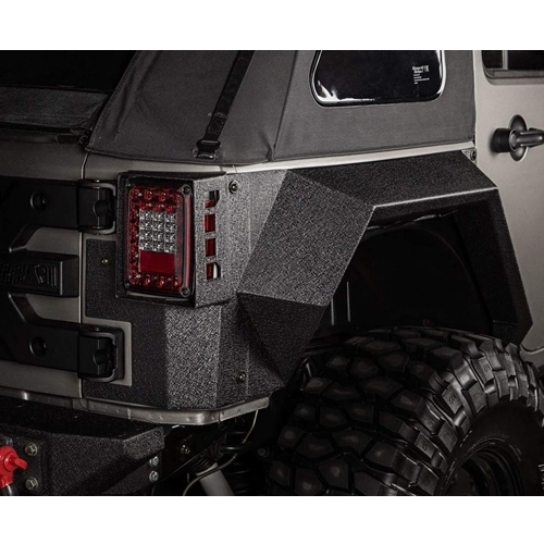 Jeep Wrangler JK 4door XHD 4pcs. XHD rear Steel Armor Fenders with Corner Guard Set 07-18