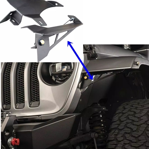 Jeep Wrangler JL Chop Bracket Kit Halterungen Kotflügel vorne 18-26