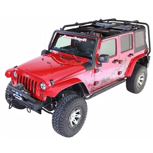Jeep Wrangler JK 4türer Sherpa Dachträger Lastenträger klappbar Rugged Ridge 07-18