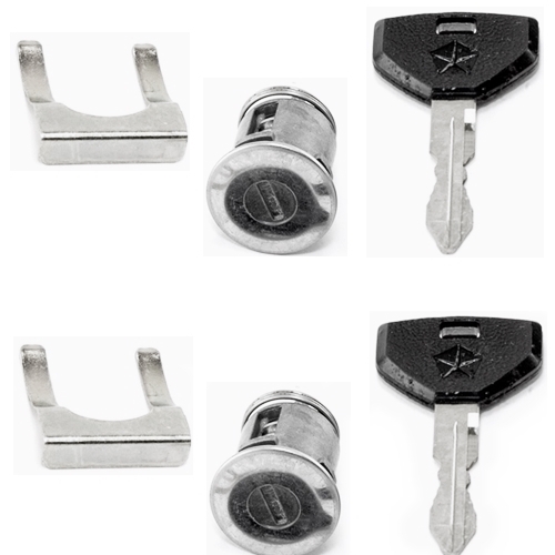 Jeep Cherokee XJ Wrangler YJ Grand Cherokee ZJ ZG Set Türschließzylinder inkl. 2 Schlüssel 93-94