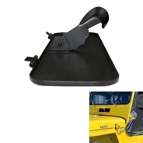 Jeep Willys CJ3A Windshield Ventilation Plate Kit with Handle & Spring 49-53