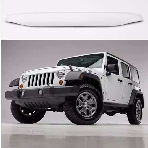 Jeep Wrangler JK Night Hawk Light Brow Blende Böser Blick weiss lackiert Rugged Ridge 07-18