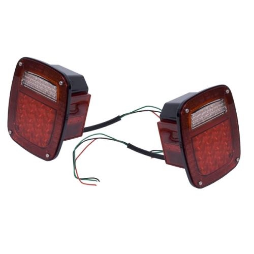 Jeep Wrangler YJ Set LED taillights taillights red US model Rugged Ridge 87-95