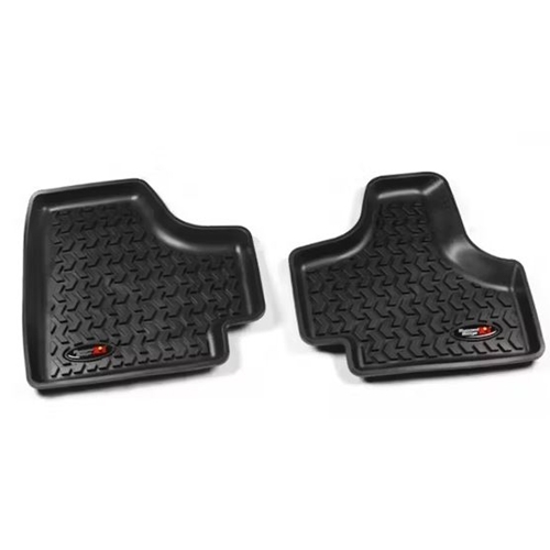 Jeep Cherokee Liberty KK Set of 2 rear black Floor Liners Black All Terrain Rugged Ridge 08-12
