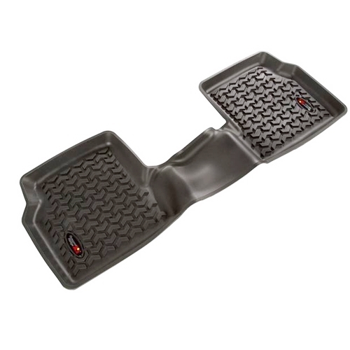 Jeep Compass MP Fussmatte Fußmatte Fußraumwanne Einteilig hinten Schwarz All Terrain Rugged Ridge 18-23