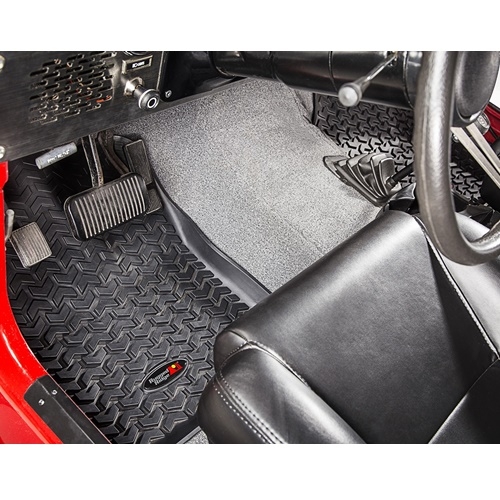 Jeep CJ Set Fußmatten Gummimatten Fußraumwannen vorne & hinten All Terrain Rugged Ridge 76-86