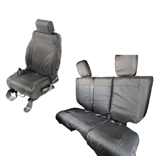 Jeep Wrangler JK 4-türer Komplettset Ballistic Sitzbezüge Sitze schwarz Rugged Ridge 07-10