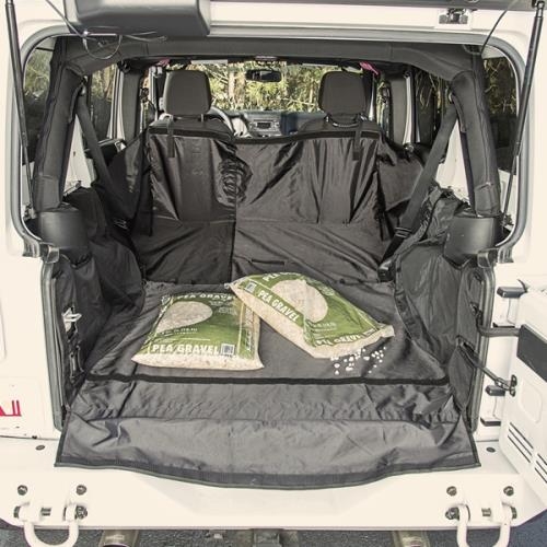 Jeep Wrangler JK 4-door Cargo Cover Configurable Protective Mat Trunk 15-18