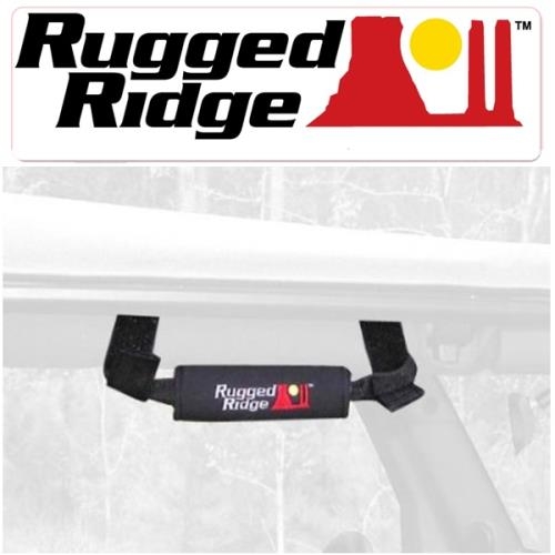 Jeep Wrangler YJ grab handles handle loops pair neoprene black on the roll bar 87-95