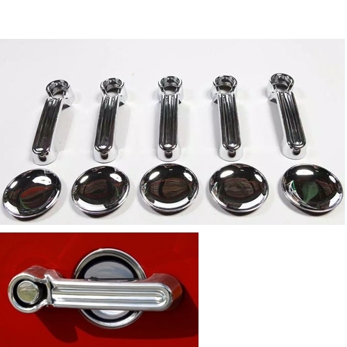 Jeep Wrangler JK 4door Chrome Door Handle Cover and Recess Guard kit 07-18