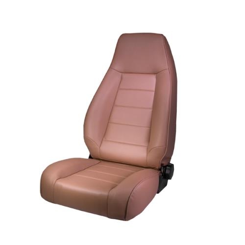Jeep Wrangler YJ Sitz vorne TAN Denim mit Kopfstütze und verstellbarer Rückenlehne 87-95