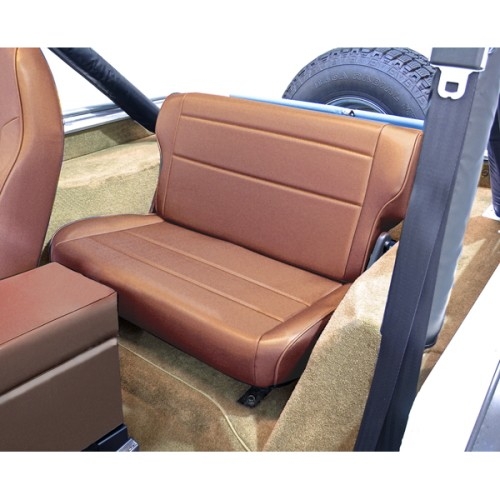 Jeep CJ Wrangler YJ seat back seat foldable TAN Denim 76-95