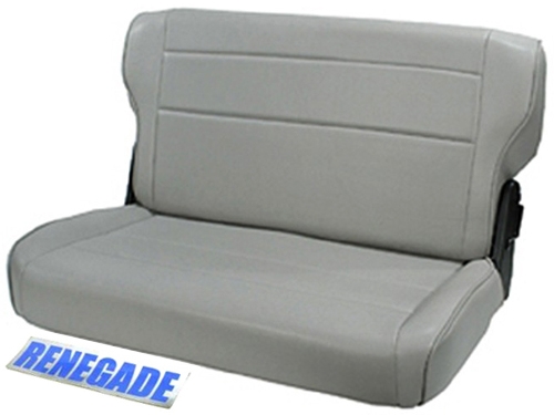 Jeep Wrangler YJ seat back seat foldable gray charcoal denim 87-95