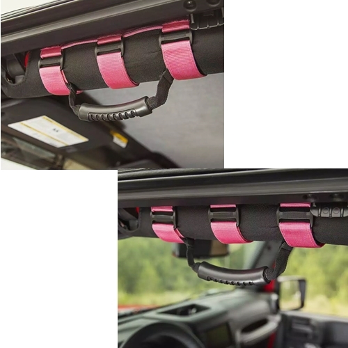 Jeep Wrangler JK 2er Set Ultimate Haltegriffe Griffe Pink am Überrollbügel Rugged Ridge 07-18