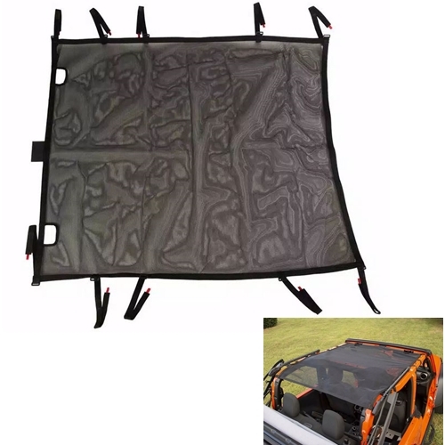 Jeep Wrangler JL 2door Eclipse Bikini Top Mesh Schwarz Safari Style 18-25