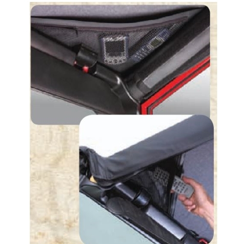 Jeep Wrangler YJ Bikini Top Pocket Brief Top Black Denim 92-95