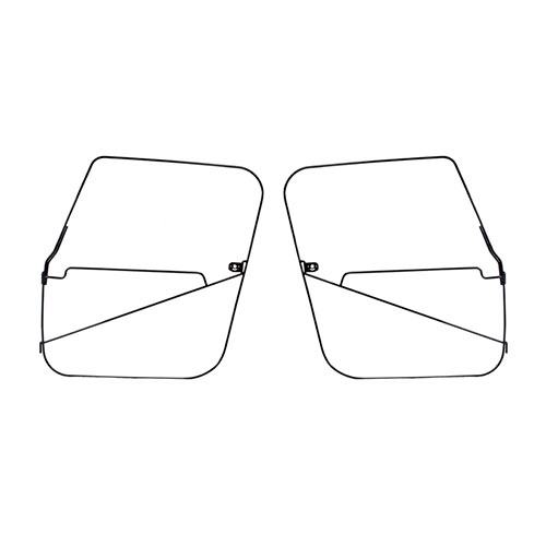 Jeep CJ CJ7 2-piece set of door frame linkages for original soft top 76-86