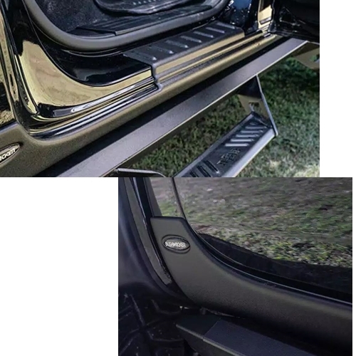 Jeep Gladiator JT Body Armor Rocker Panels Set Black Textured Bushwacker 19-26