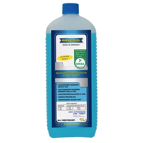 Jeep Cherokee Liberty KJ 1ltr. RAVENOL Scheibenfrostschutz Konzentrat CITRUS Duft bis ca. -60° Celsius 02-07
