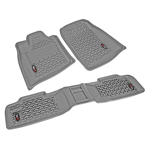 Jeep Grand Cherokee WK2 WH WK Set front & rear gray floor liners All Terrain Rugged Ridge 11-12