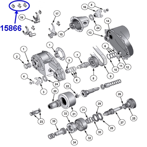 Jeep Np231 Transfer Case Diagram
