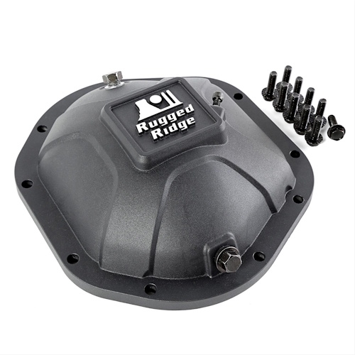 Jeep CJ Differential Cover Cast Aluminum Reinforced Black Dana 44 Rear Axle 70-86