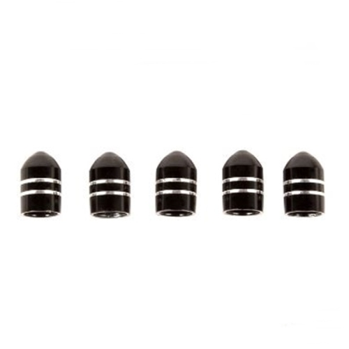 Jeep Wrangler TJ Set Black Aluminum Valve Stem Caps 96-06