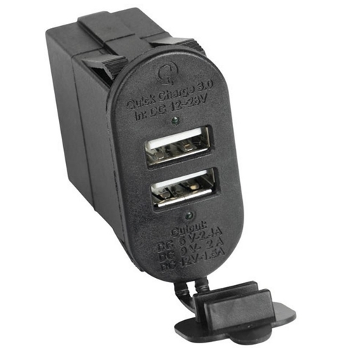Jeep Universal 3.0 Dual USB Port mit 3.0 Qi-Funktion