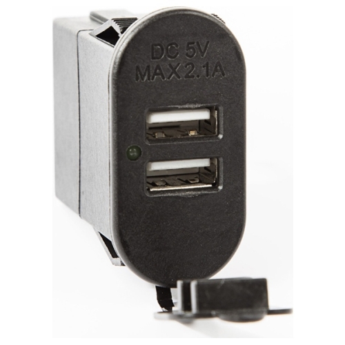 Jeep Wrangler JK 2fach dual USB Anschluss Port Buchse 0718