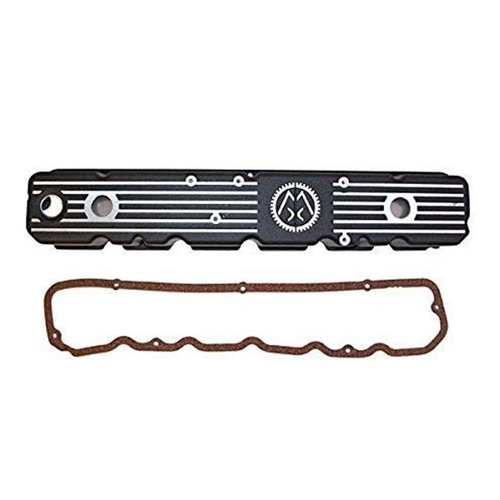 Jeep CJ 4,2 ltr. ALU Ventildeckel Kit mit Dichtung und Omix-Logo 81-86