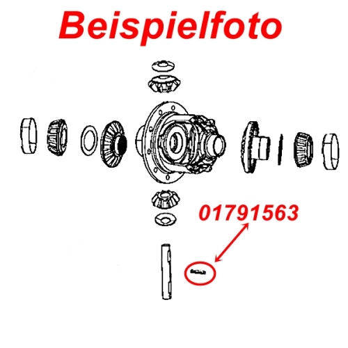 Jeep Wrangler YJ Sicherungsbolzen Ausgleichsbolzen Differentialbolzen Dana 30 Vorderachse Spicer 87-95
