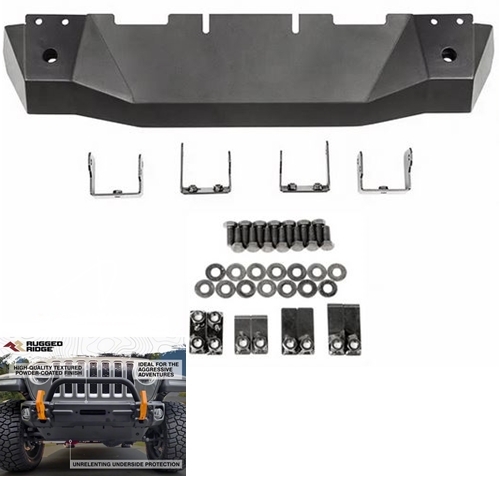 Jeep Wrangler JL Gladiator JT Heavy Duty Unterfahrschutz Stoßstange vorne Rugged Ridge 18-25