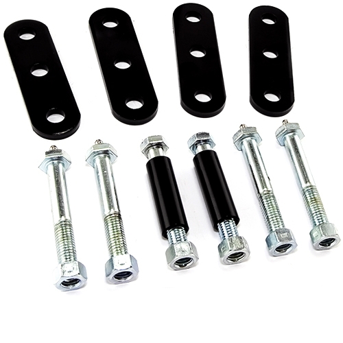 Jeep CJ Federgehänge Federschäkel abschmierbar +1" Höherlegung vorne 76-86